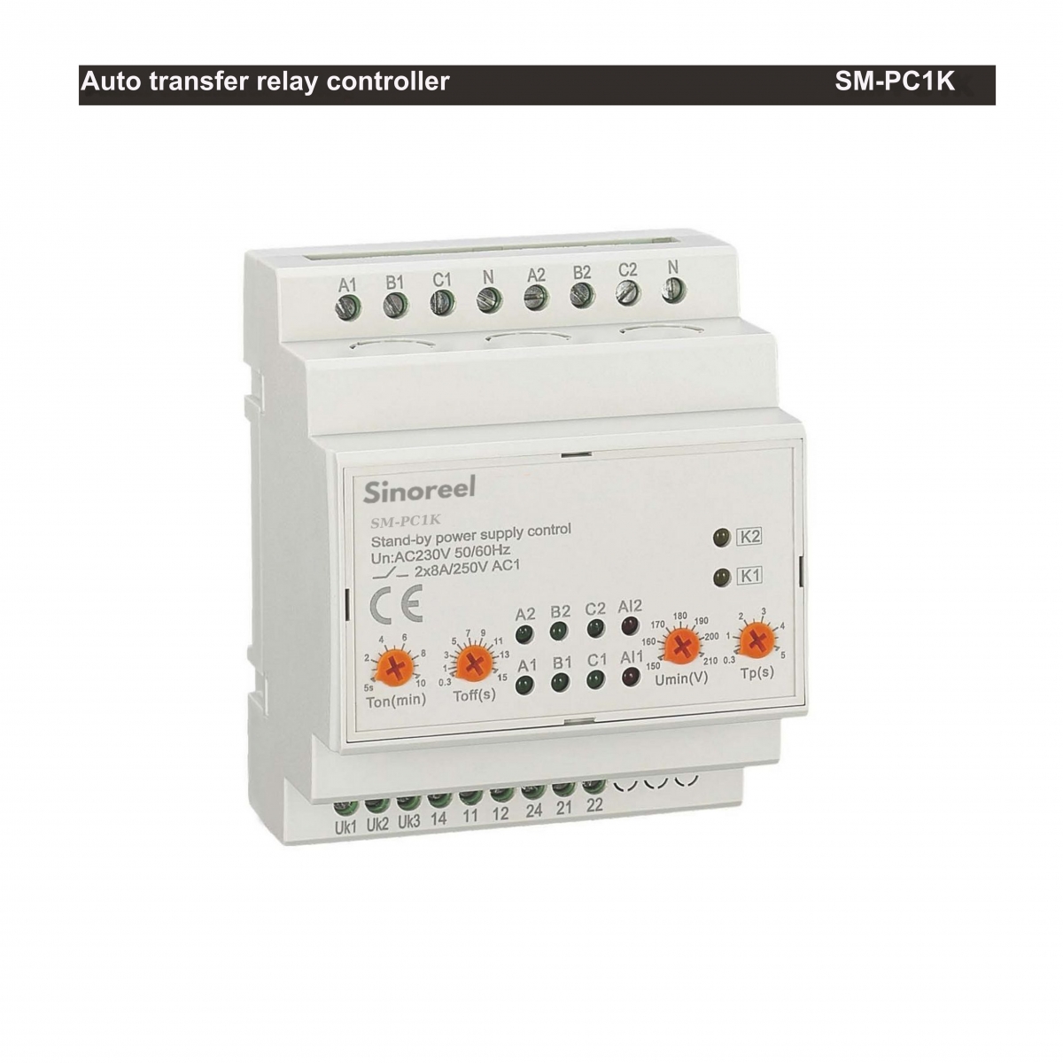 (114) Auto transfer relay controller SM-PC1K Sinoreel