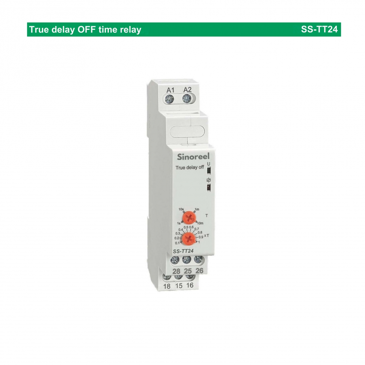 (026) True delay OFF time relay SS-TT24 Sinoreel