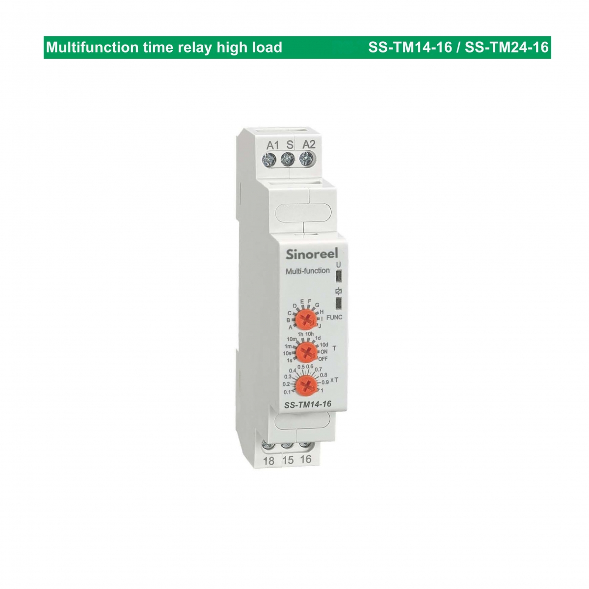 (031) Multifunction time relay high load SS-TM14-16 SS-TM24-16 Sinoreel