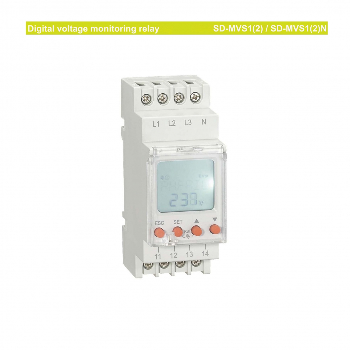 (090) Digital voltage monitoring relay SD-MVS1(2) SD-MVS1(2)N Sinoreel