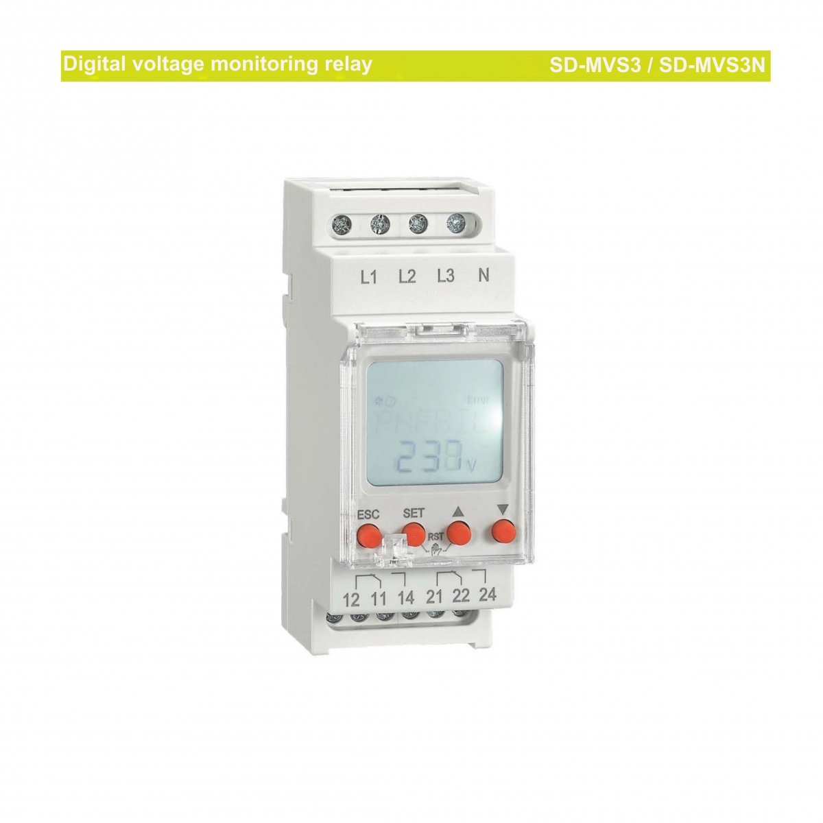 (092) Digital voltage monitoring relay SD-MVS3 SD-MVS3N Sinoreel